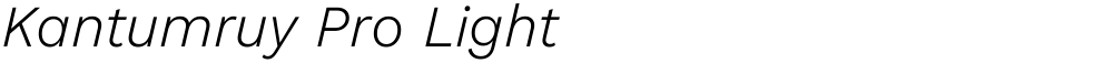 Kantumruy Pro Light