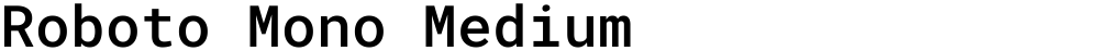 Roboto Mono Medium