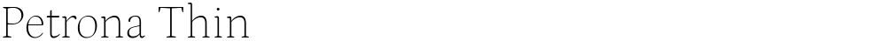 Petrona Thin