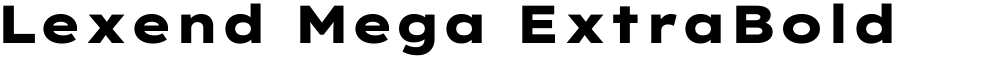 Lexend Mega ExtraBold