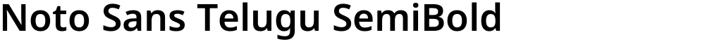 Noto Sans Telugu SemiBold