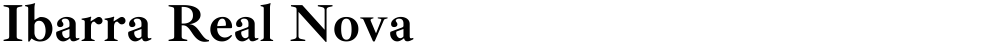 Ibarra Real Nova