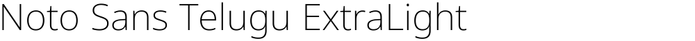 Noto Sans Telugu ExtraLight