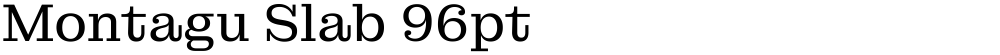 Montagu Slab 96pt