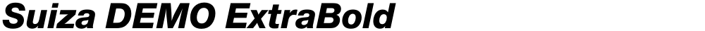 Suiza DEMO ExtraBold