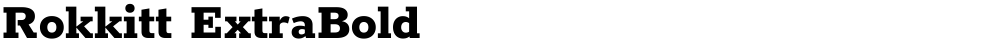 Rokkitt ExtraBold