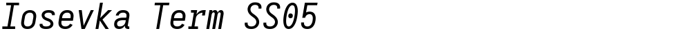 Iosevka Term SS05