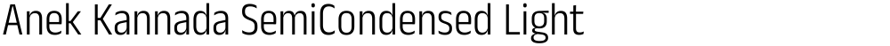 Anek Kannada SemiCondensed Light