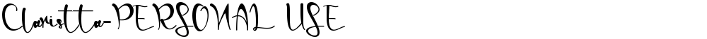 Claristta-PERSONAL USE