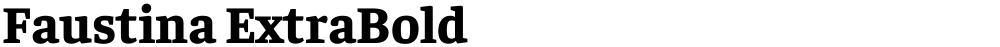 Faustina ExtraBold