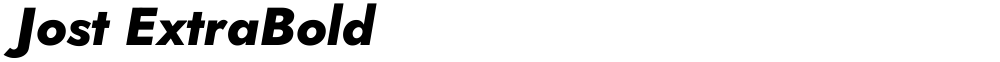 Jost ExtraBold