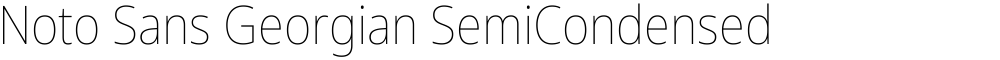 Noto Sans Georgian SemiCondensed Thin