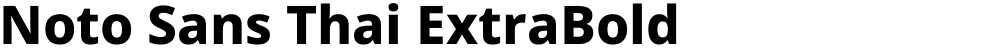 Noto Sans Thai ExtraBold