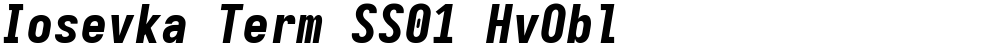 Iosevka Term SS01 HvObl