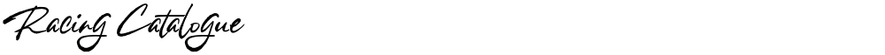 Racing Catalogue