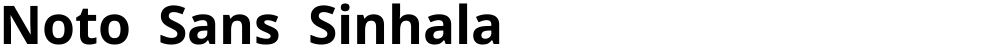Noto Sans Sinhala