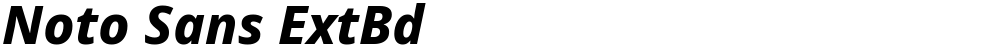 Noto Sans ExtBd
