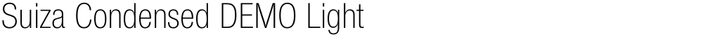 Suiza Condensed DEMO Light