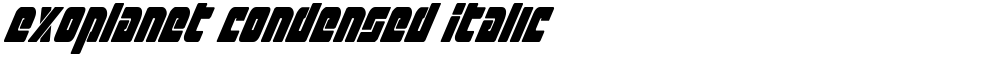 Exoplanet Condensed Italic