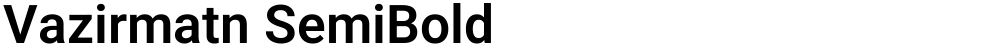Vazirmatn SemiBold