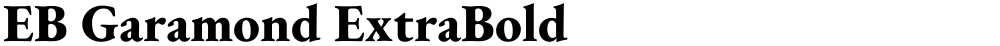 EB Garamond ExtraBold