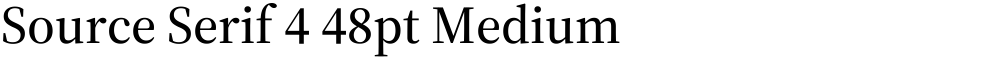 Source Serif 4 48pt Medium