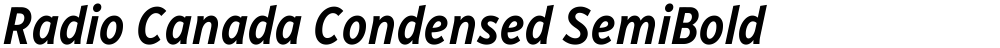 Radio Canada Condensed SemiBold