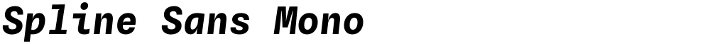 Spline Sans Mono