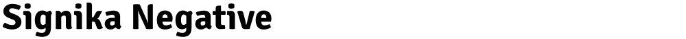 Signika Negative