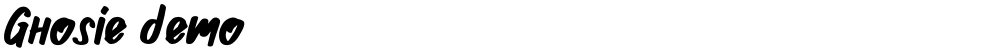 Ghosie demo