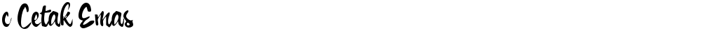 c Cetak Emas