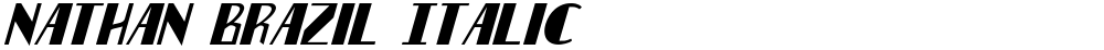 Nathan Brazil Italic