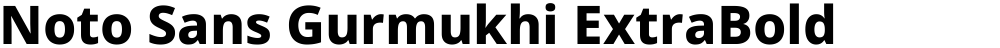 Noto Sans Gurmukhi ExtraBold