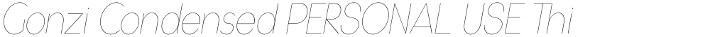 Gonzi Condensed PERSONAL USE Thin