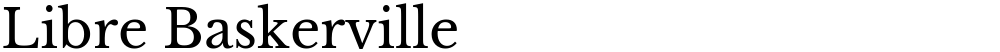 Libre Baskerville