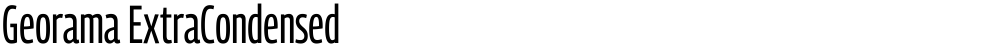 Georama ExtraCondensed