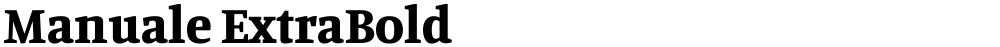 Manuale ExtraBold