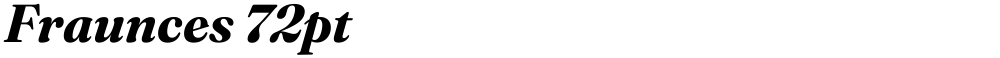 Fraunces 72pt