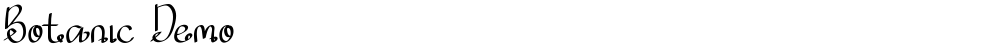 Botanic Demo