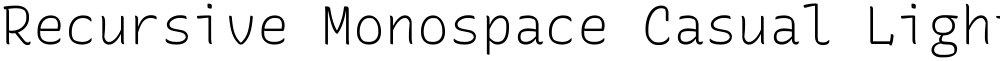 Recursive Monospace Casual Light
