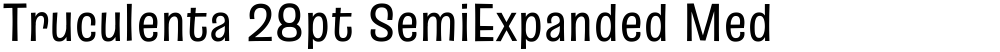 Truculenta 28pt SemiExpanded Medium