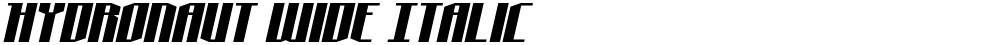 Hydronaut Wide Italic