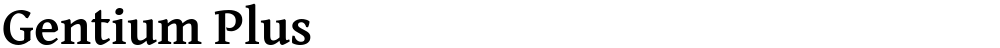 Gentium Plus