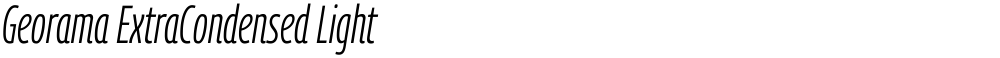 Georama ExtraCondensed Light