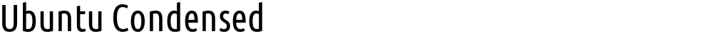 Ubuntu Condensed