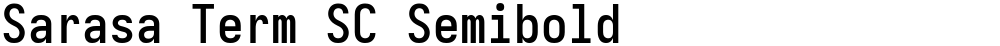 Sarasa Term SC Semibold