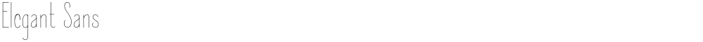 Elegant Sans