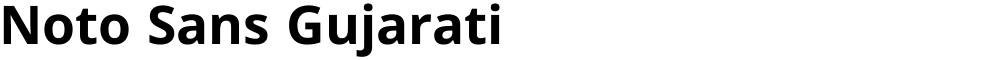 Noto Sans Gujarati