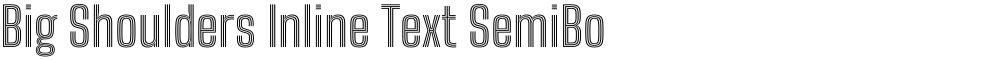 Big Shoulders Inline Text SemiBold