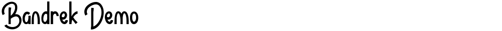 Bandrek Demo